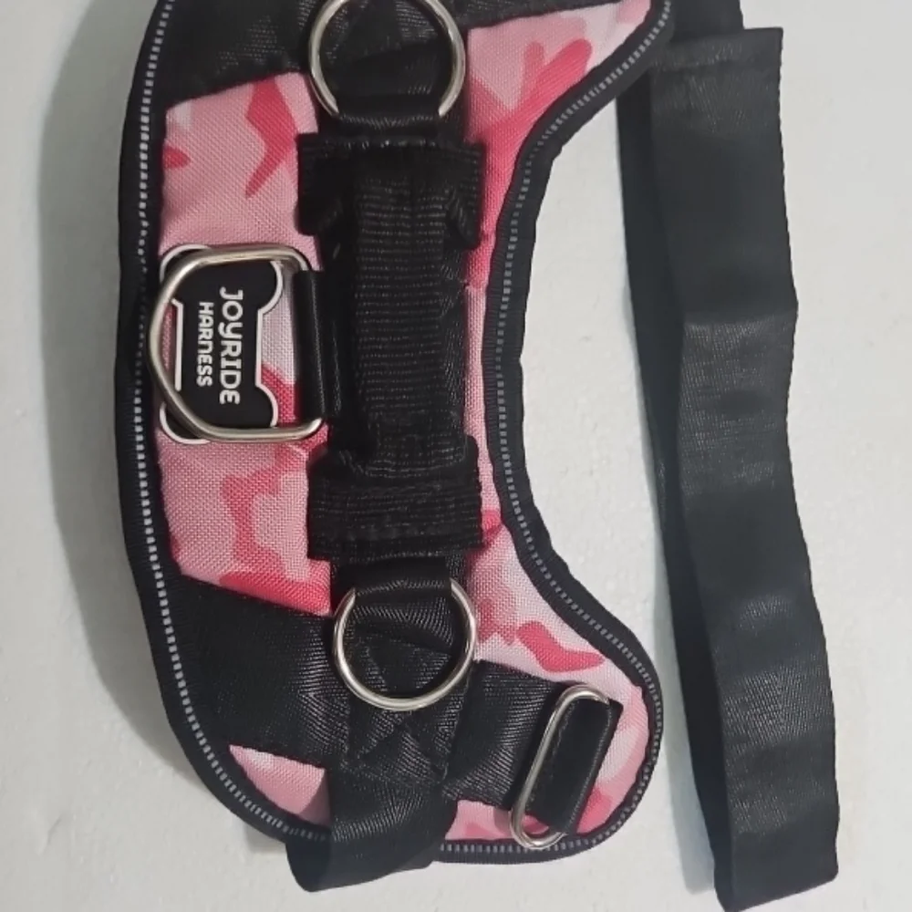 🩷Joyride Dog Harness S PINK CAMO‎ New Adjustable Reflective Padded Handle💜